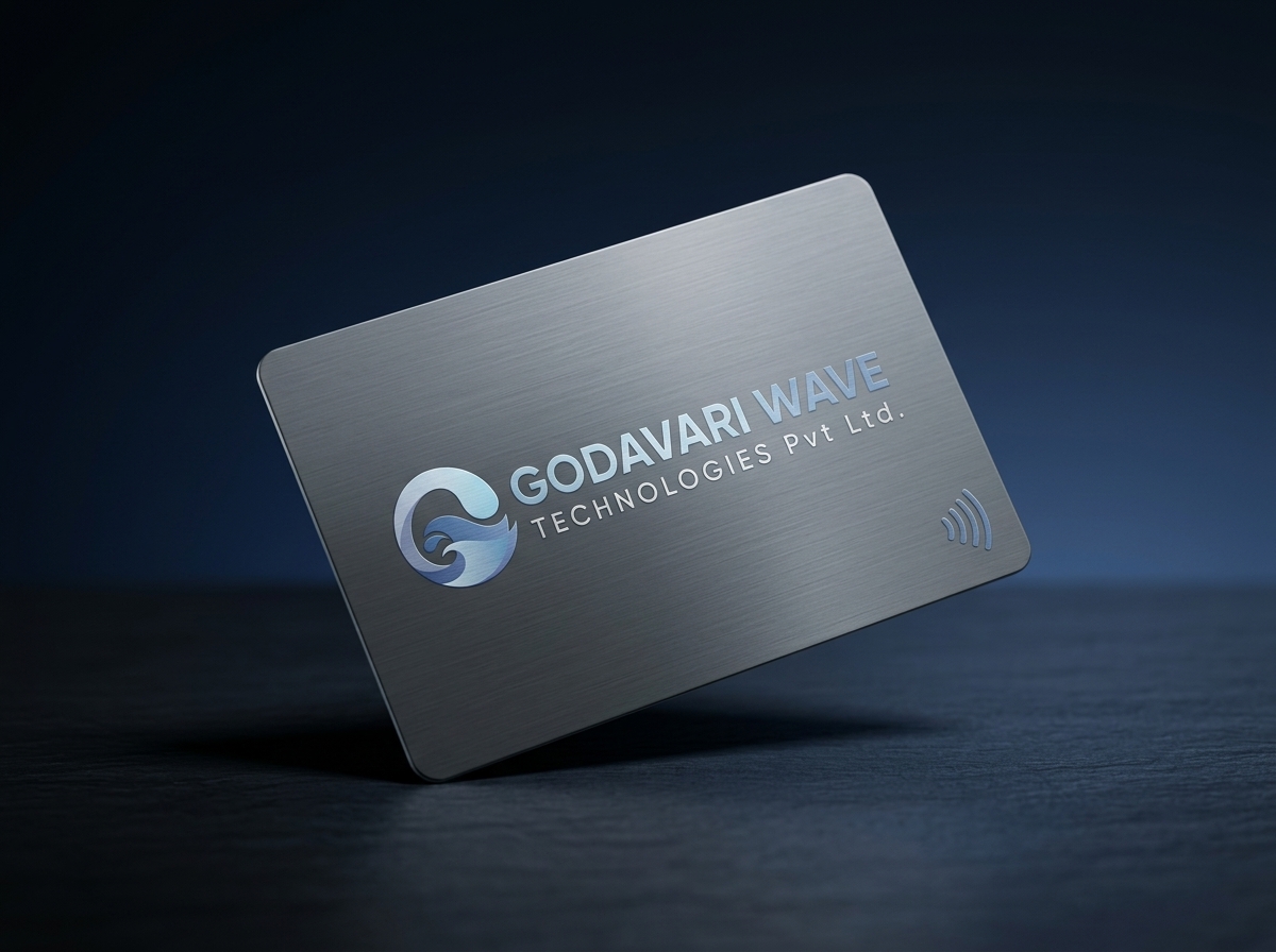 Brushed Titanium-Design PVC Card