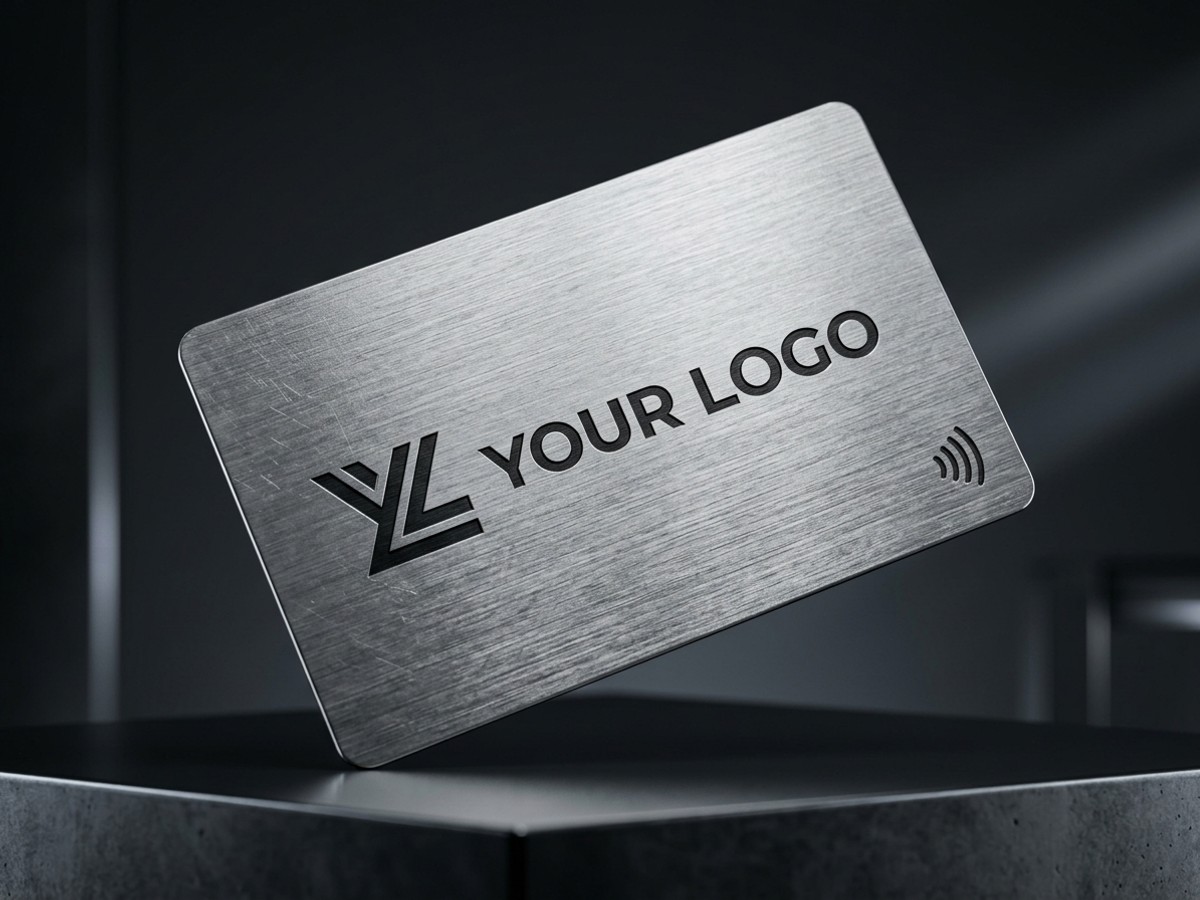 Brushed Stainless Steel Metal Card